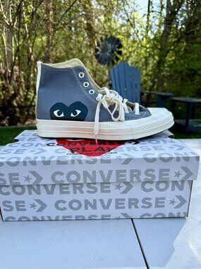Converse Comme Des Garcons PLAY x Converse Unisex Chuck Taylor High Top Sneakers